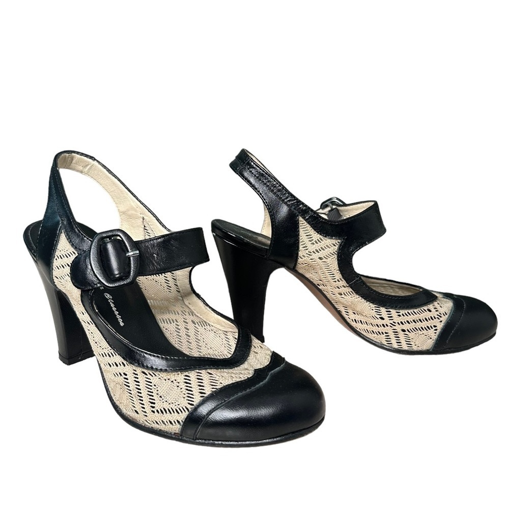 Re-Mix Classic Vintage Footwear | Lillie Mary Jane High Heels Size 6.5